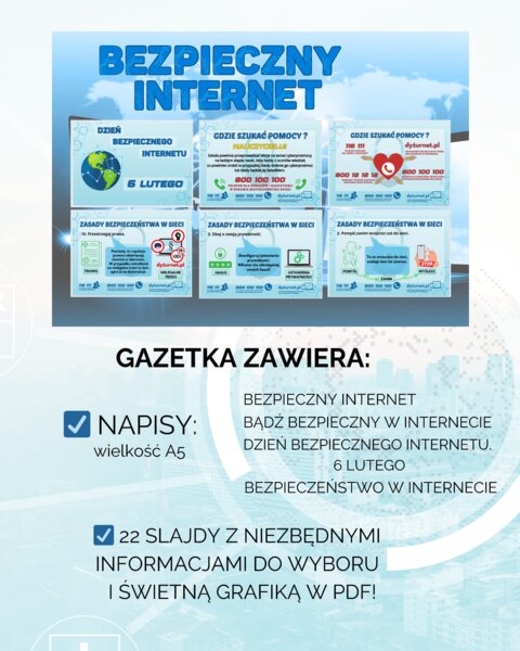 Gazetka szkolna - BEZPIECZNY INTERNET