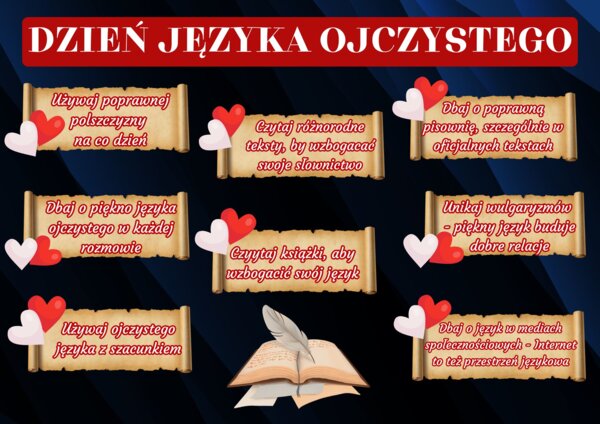 DZIEŃ JĘZYKA OJCZYSTEGO MATERIAŁY NA GAZETKĘ
