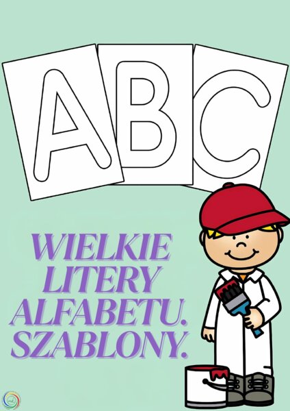 WIELKIE LITERY ALFABETU. SZABLONY.