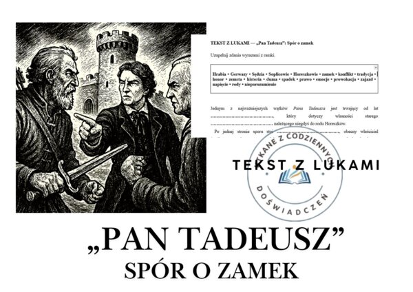 TEKST Z LUKAMI — „Pan Tadeusz”: Spór o zamek