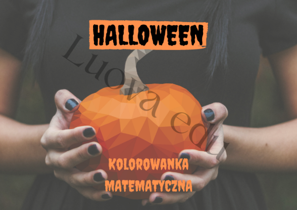 Halloween Kolorowanka Matematyczna TABLICZKA MNOŻENIA: Kolorowanie według wyników mnożenia dla dzieci 7-11 lat