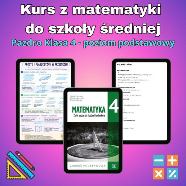 Kurs online z matematyki - Pazdro 4P