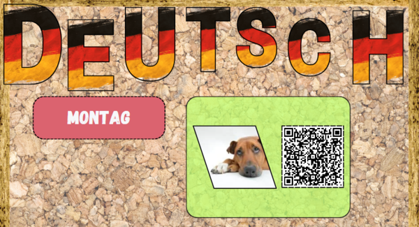 Ćwicz mówienie i pisanie w j. niemieckim - pytania ukryte pod QR-kodami - egzamin 8-klasisty, matura ustna