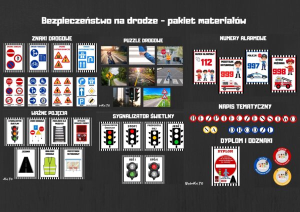 "Bezpieczeństwo na drodze" - materiały edukacyjne