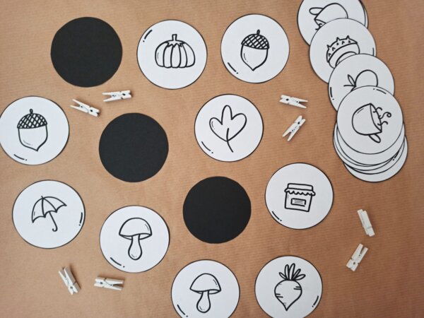 JESIEŃ - gra typu Memory, układanie sekwencji