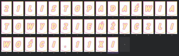 Światowy dzień życzliwości - girlanda 2