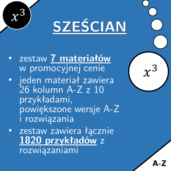 Sześcian | matematyka | zestaw promocyjny