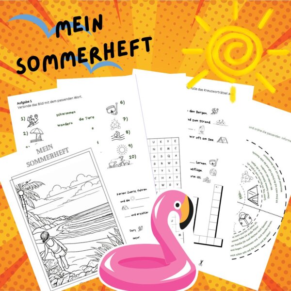 Mein Sommerheft - Sommerferien - język niemiecki