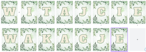 Girlanda WITAJCIE WAKACJE