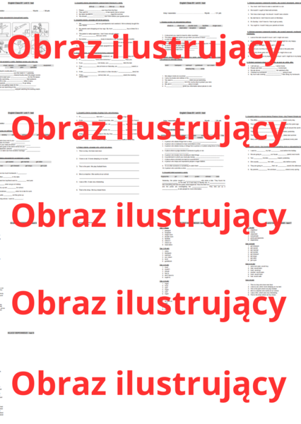 English Class B1 testy 5-8 (zestaw testów + klucz odpowiedzi)