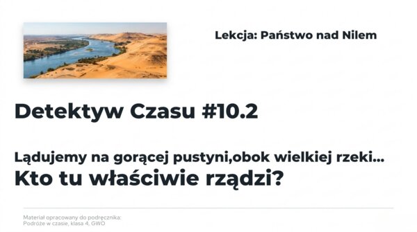 Historia 4 - Państwo nad Nilem - rozdział 10.2-  GWO 26/27