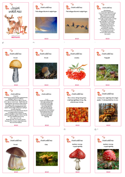 Jesienne karty do prezentacji