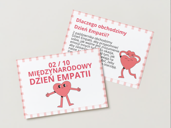 Międzynarodowy Dzień Empatii 2.10 2 października gazetka / prezentacja + materiały na kącik życzliwości