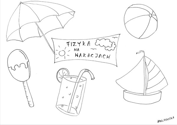 Fizyka 7 i 8. Kolorowanka FIZYKA NA WAKACJACH