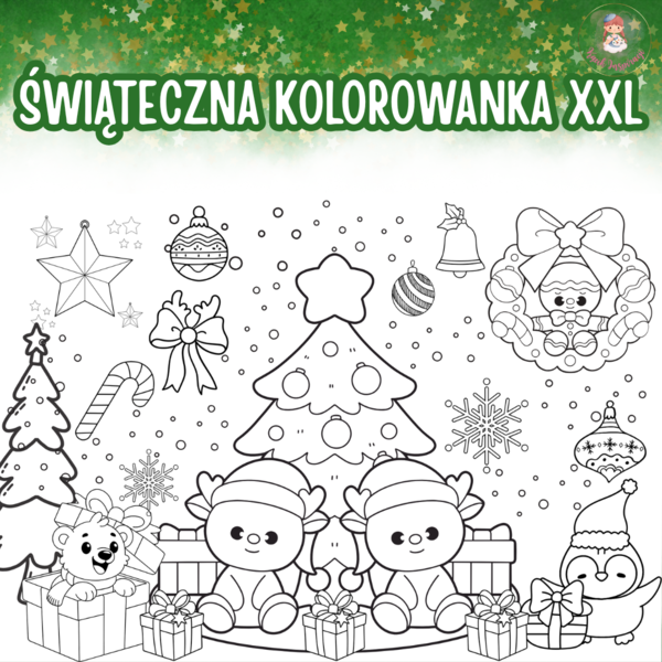 ŚWIĄTECZNA KOLOROWANKA XXL