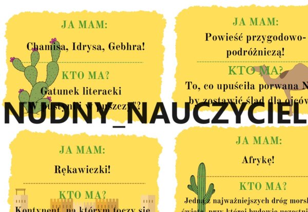 W pustyni i w puszczy - ja mam, kto ma?