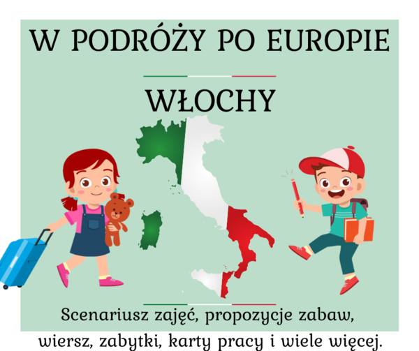 W podroży po Europie - Włochy - pakiet dla przedszkolaka