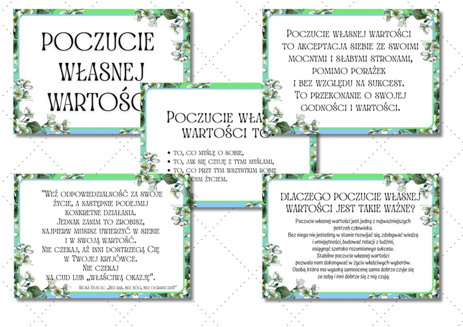POCZUCIE WŁASNEJ WARTOŚCI