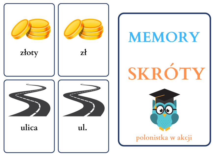 Memory/Czarny Piotruś ze SKRÓTAMI