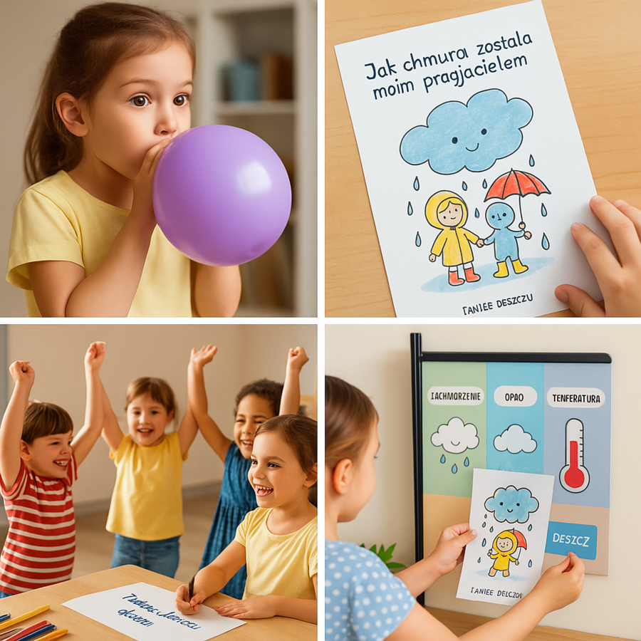 Deszczowe dni – zabawy i nauka