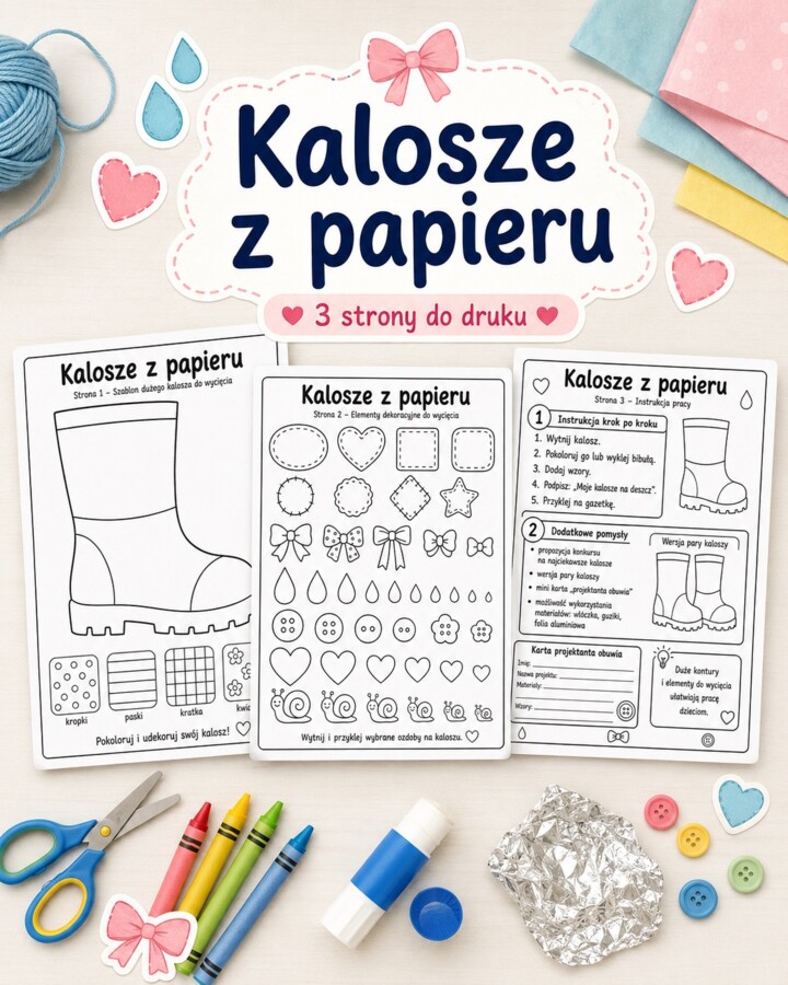 Kalosze z papieru