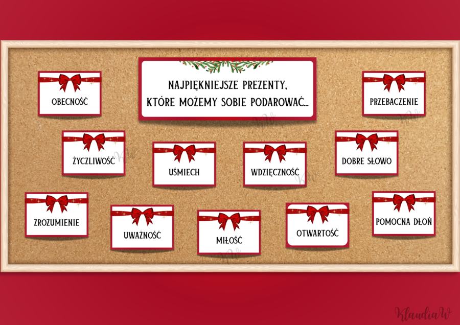 „Najpiękniejsze prezenty, które możemy sobie podarować...” - świąteczna gazetka szkolna