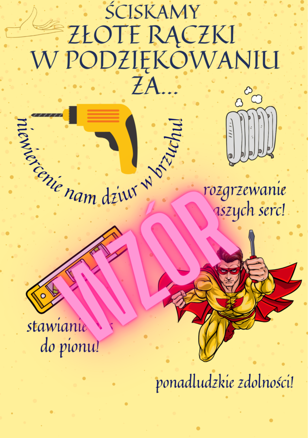 Kartka dla pracownika obsługi, Dzień Edukacji Narodowej, DEN, KEN