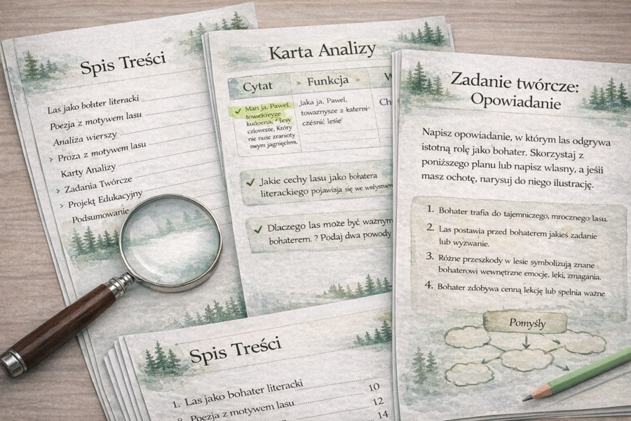 Las jako bohater literacki