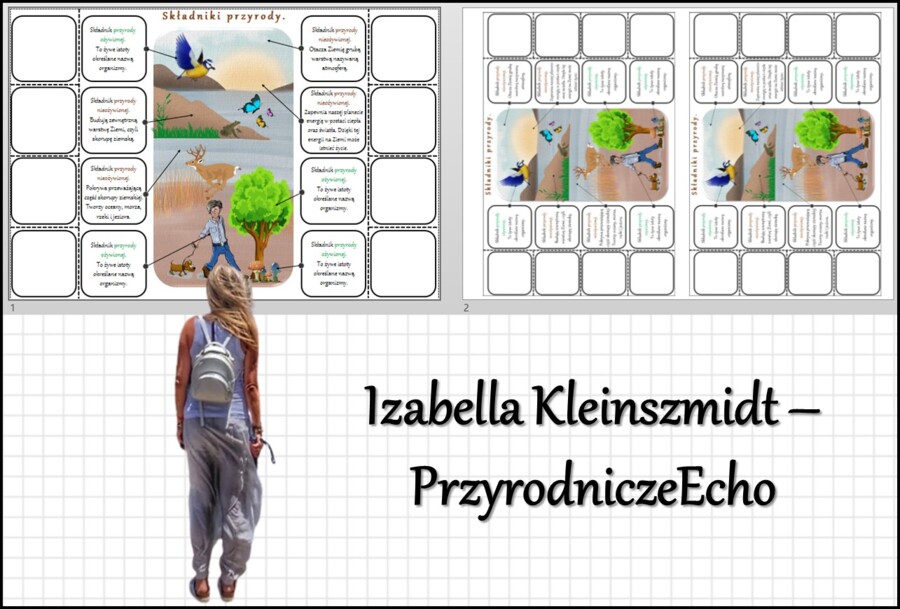 Notatka okienkowa/stacja zadaniowe/notatka/notatka graficzna/karta pracy/sketchnotka „Przyroda i jej składniki” w pdf. Przyroda 4 dział „Poznajemy warsztat przyrodnika”. Materiał wykonany na podstawie podręcznika z wydawnictwa Nowa Era – nowość 2024/2025