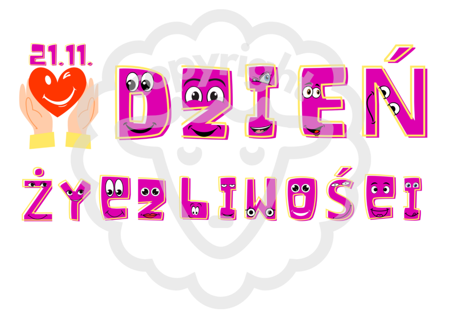 Girlanda napis: DZIEŃ ŻYCZLIWOŚCI"