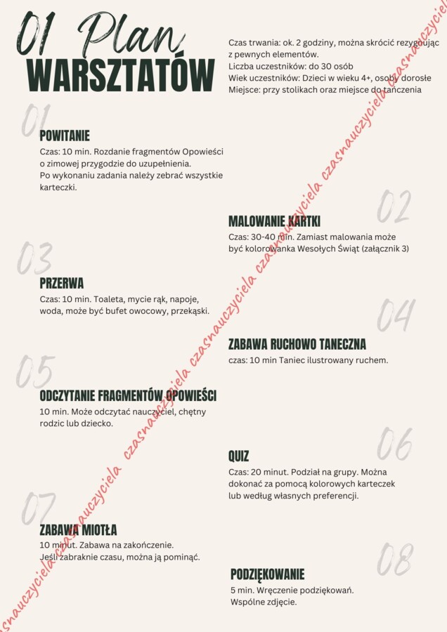 Warsztaty zimowe z rodzicami. Jak krok po kroku stworzyć wyjątkowe warsztaty. Ebook.