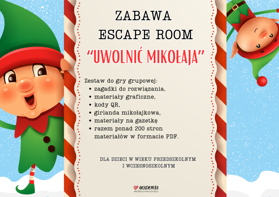 ESCAPE ROOM "UWOLNIĆ MIKOŁAJA"