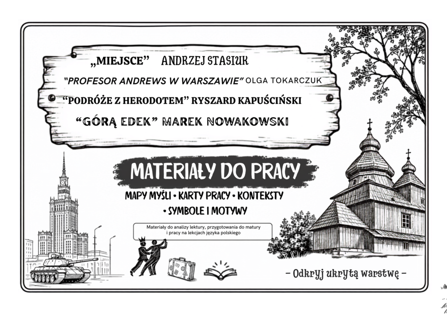 Materiały do pracy. Mapy myśli. Karty pracy. Konteksty