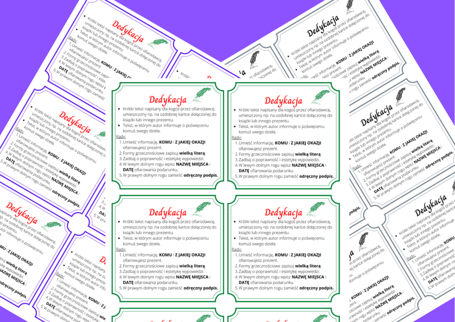 DEDYKACJA - wklejka