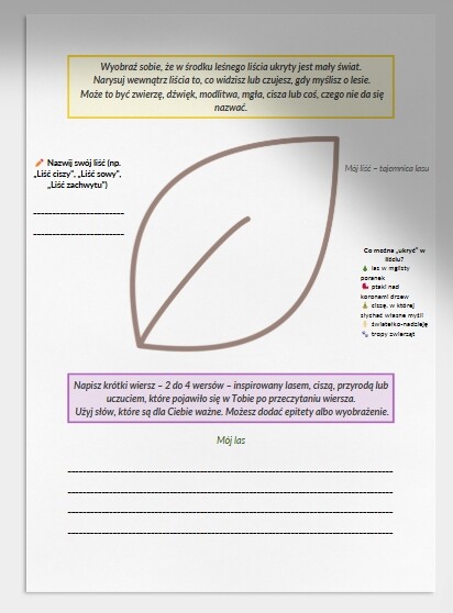 Lekcja języka polskiego. "O lasach", ks. Jan Twardowski