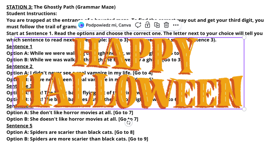 Halloween Escape Room