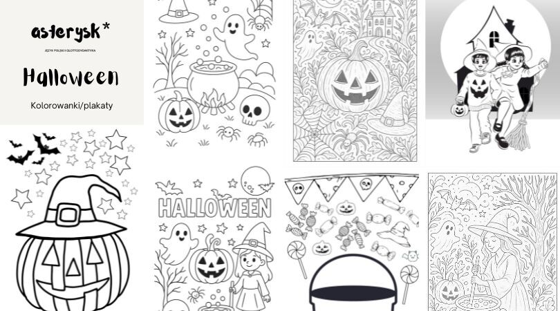 Halloween - kolorowanki/plakaty