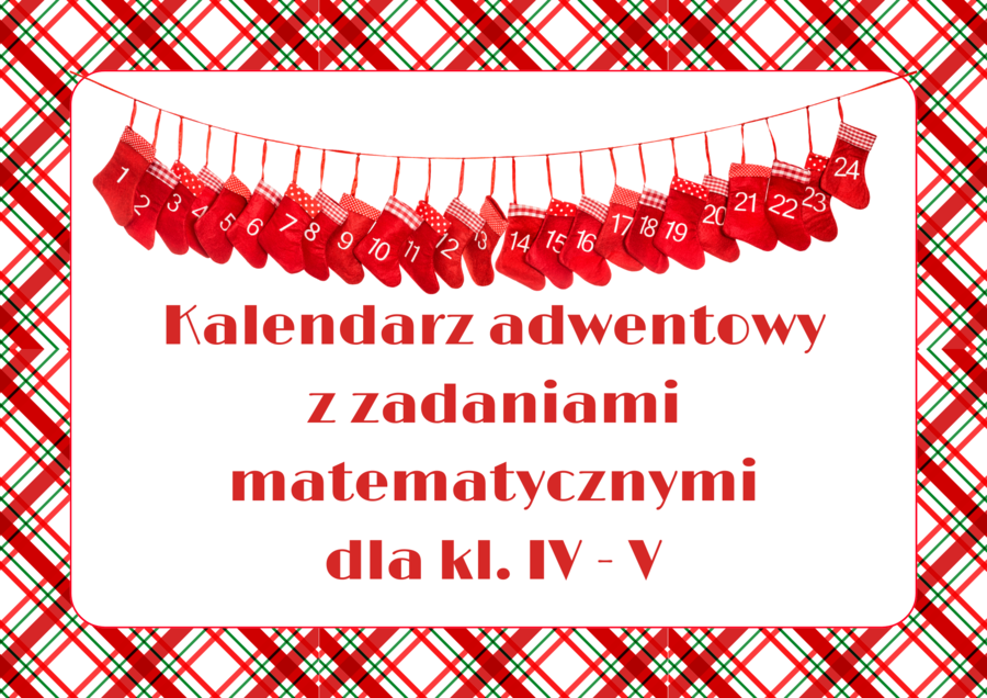 Kalendarz adwentowy dla kl. IV - V (2023 r.)