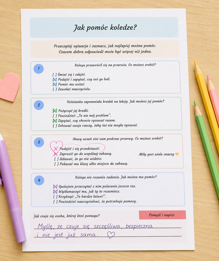 Jak pomóc koledze?