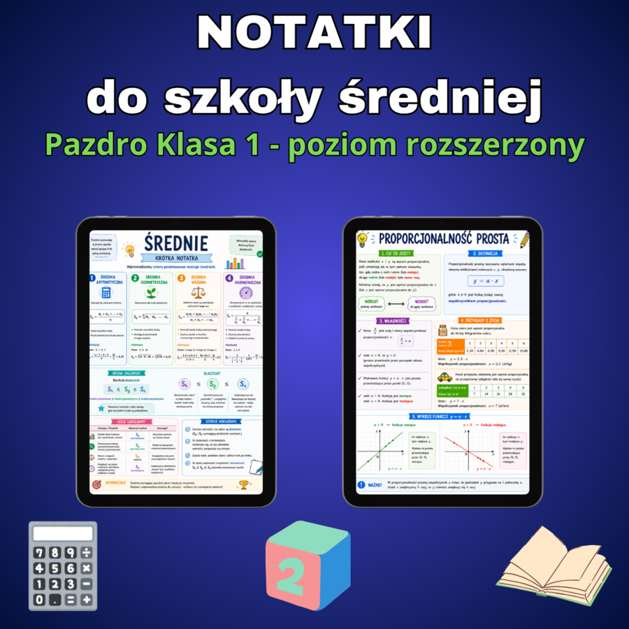 Notatki z matematyki do 1 klasy - Pazdro 1R
