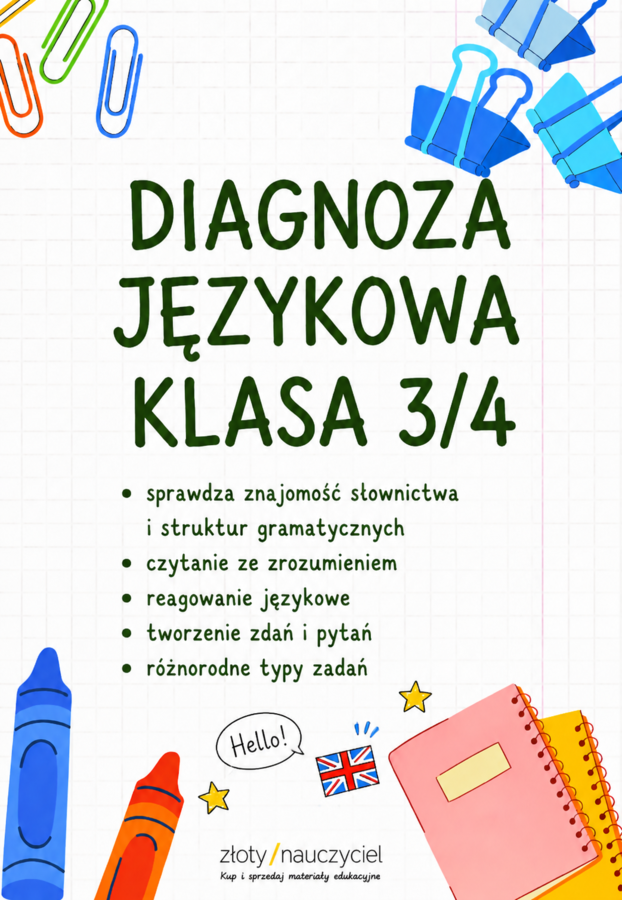 4 klasa Diagnoza j.angielski po 3 klasie