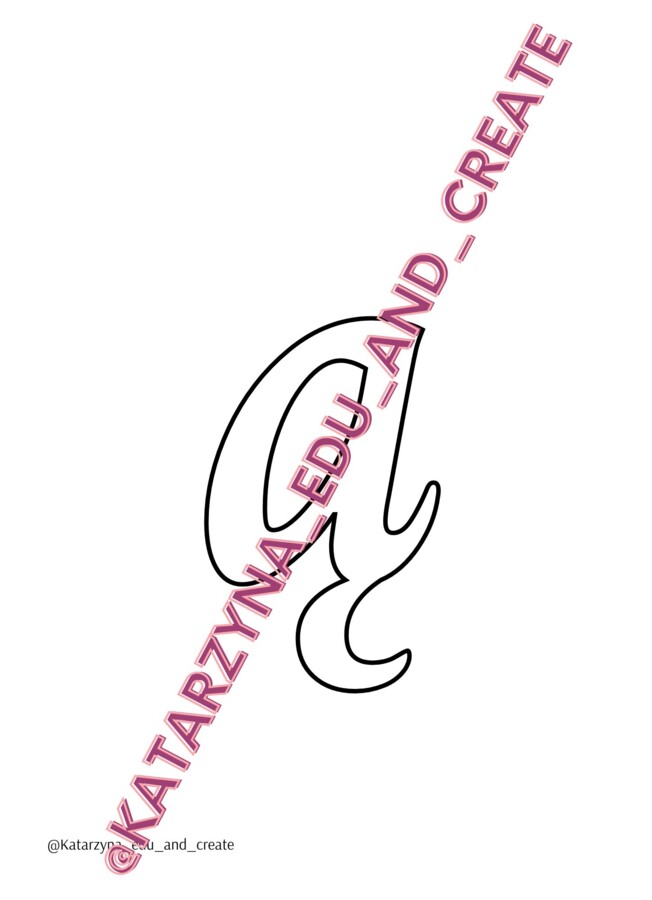 Szablon liter - charm - małe