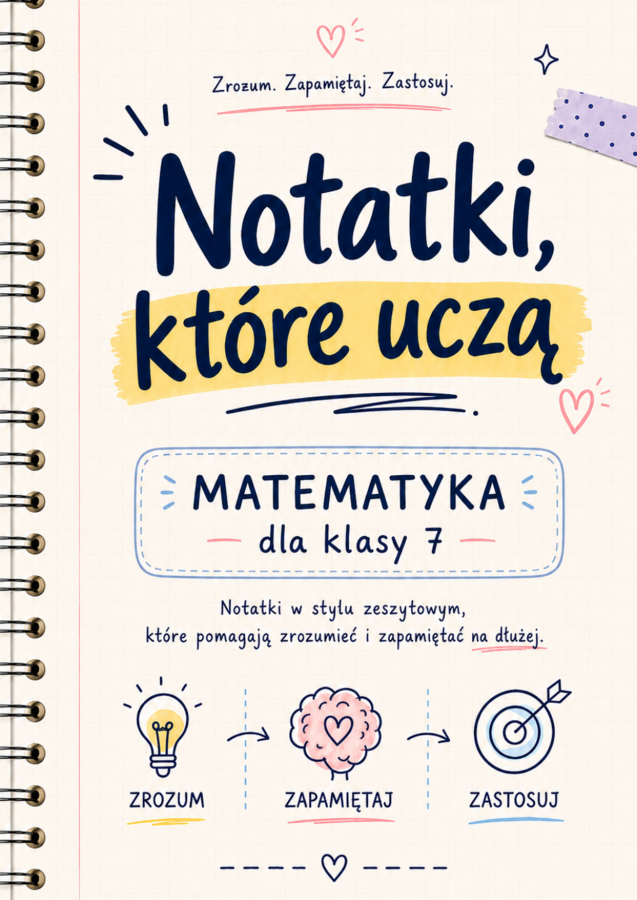 Notatki, które uczą – matematyka klasa 7