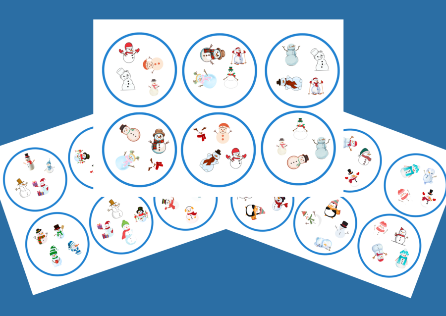 DZIEŃ BAŁWANA - Dzień Bałwanka - zima - dooble - 36 szt.