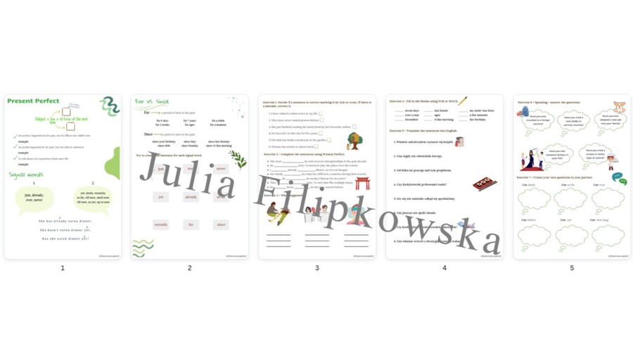 Present Perfect/ Zestaw zadań/ Teoria i Praktyka/ Teoria/ Theory/ Zadania/ Pakiet/ Karta pracy/Speaking/ Gramatyka/ Grammar/ English Grammar/ Matura/ Notatka/ SP 7-8/ SP 8/ Klasy 7-8/ Klasa 8/ Gotowa lekcja/Liceum/ LO