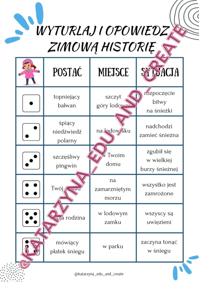 Wyturlaj - kreatywne ćwiczenia z kostkami do gry