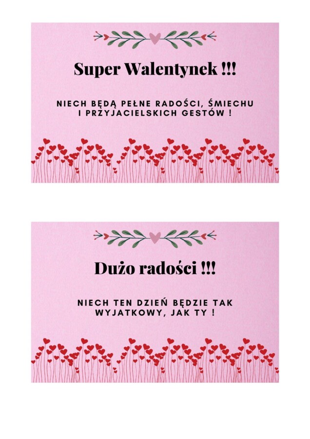 Życzenia Walentynkowe