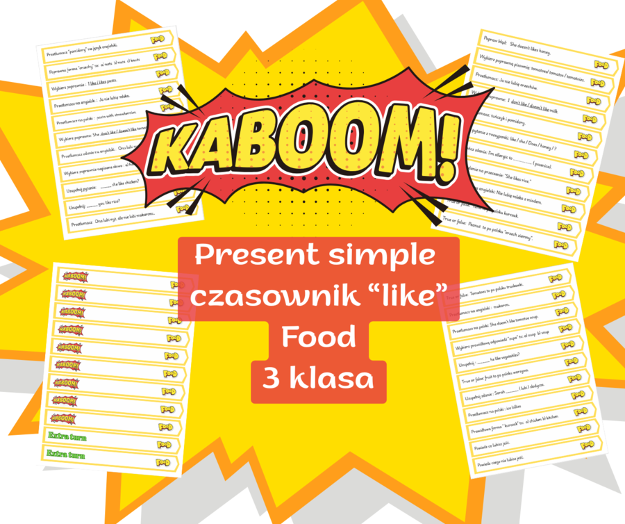 Gra Kaboom - food kids can 3