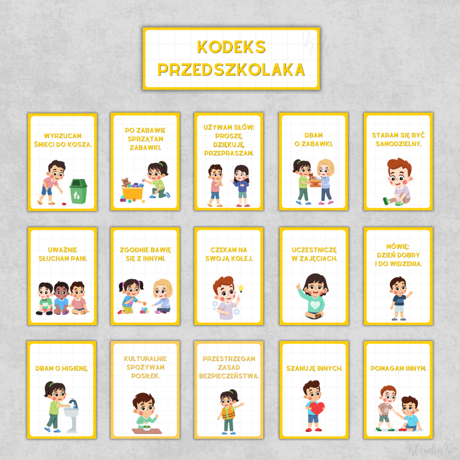 Kodeks Przedszkolaka - wersja żółta
