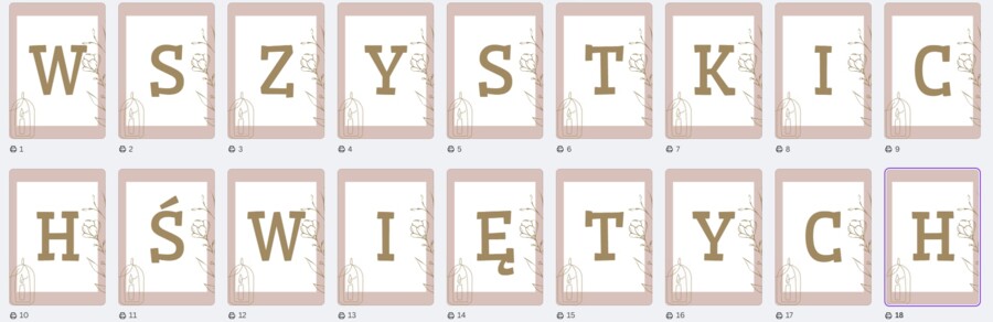 Wszystkich świętych GIRLANDA